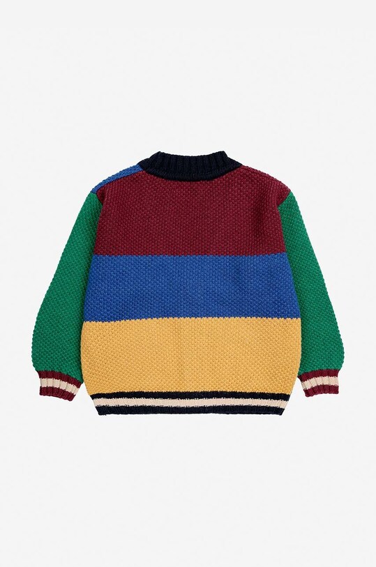 Chłopiec Bobo Choses kardigan z domieszką wełny dziecięcy 224AC121 multicolor