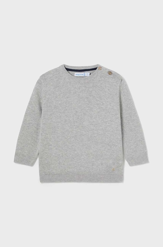 Mayoral sweter bawełniany niemowlęcy pozostałe szary 309.3F.Baby.9BYH