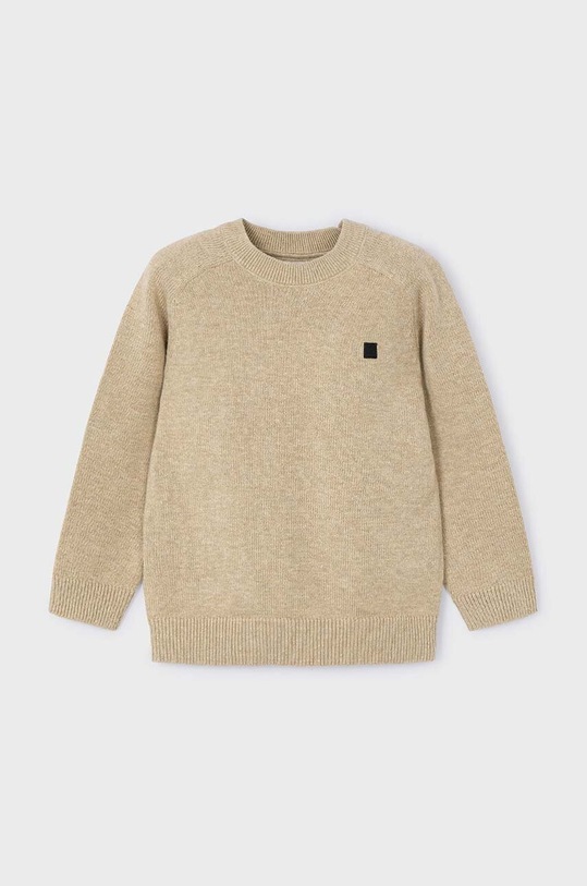 Mayoral sweter z domieszką wełny dziecięcy z domieszką wełny beżowy 311.5F.Mini.9BYH