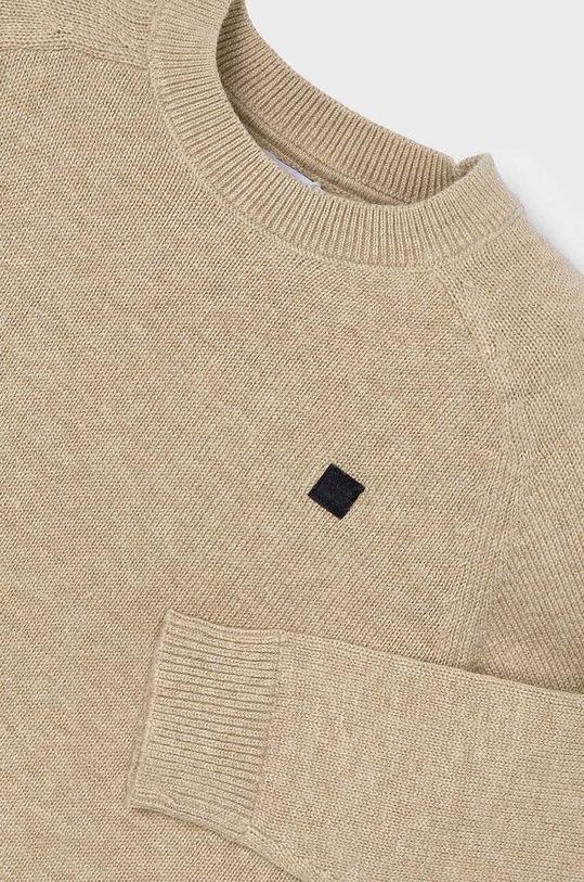 Mayoral sweter z domieszką wełny dziecięcy 311.5F.Mini.9BYH beżowy AW24