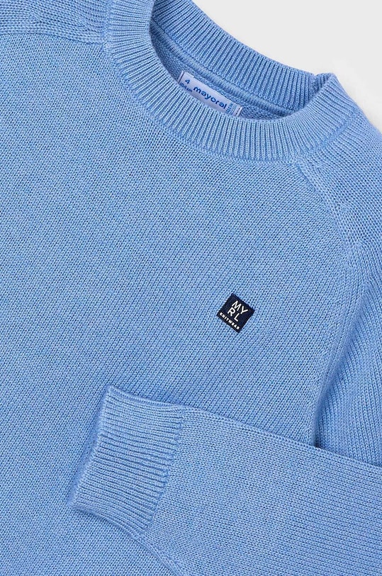Mayoral sweter z domieszką wełny dziecięcy 311.5F.Mini.9BYH niebieski AW24