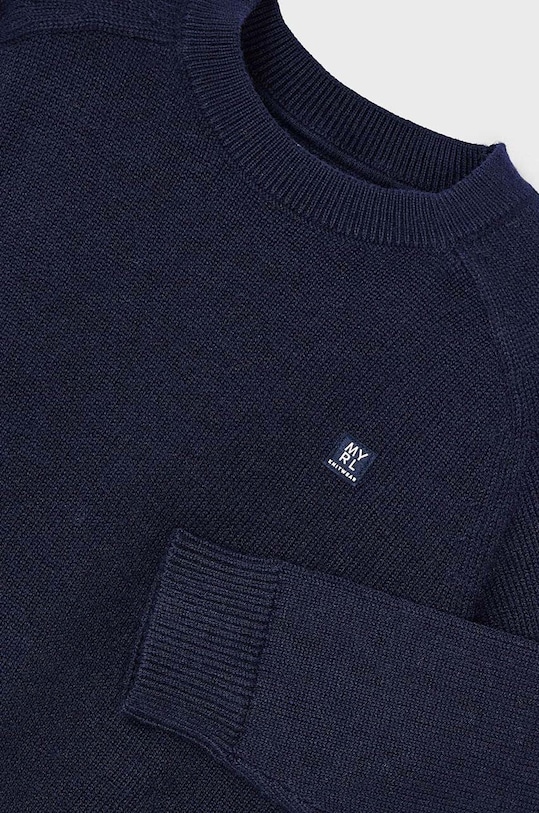 Mayoral sweter z domieszką wełny dziecięcy 311.5F.Mini.9BYH granatowy AW24