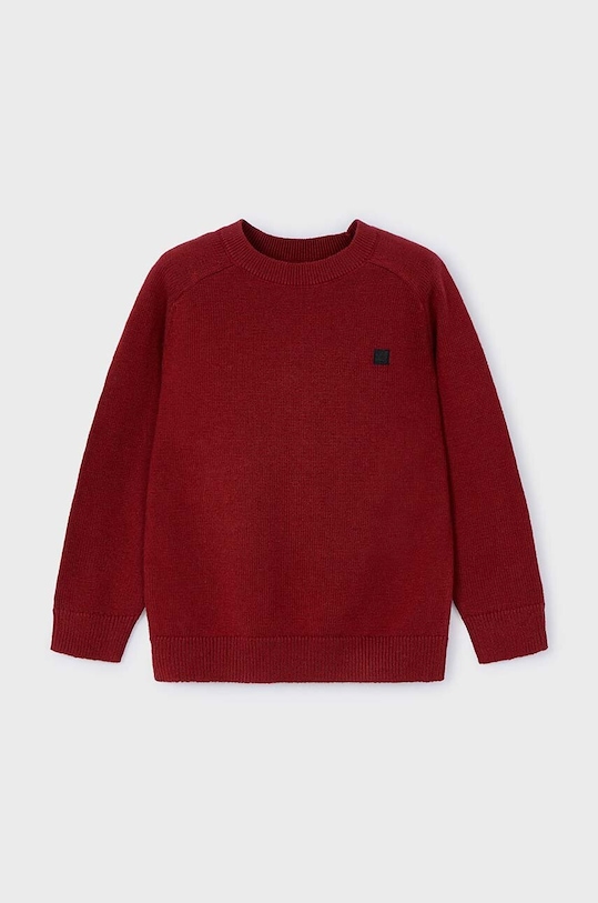 Mayoral sweter z domieszką wełny dziecięcy z domieszką wełny brązowy 311.5F.Mini.9BYH