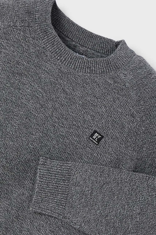 Mayoral sweter z domieszką wełny dziecięcy 311.5F.Mini.9BYH szary AW24