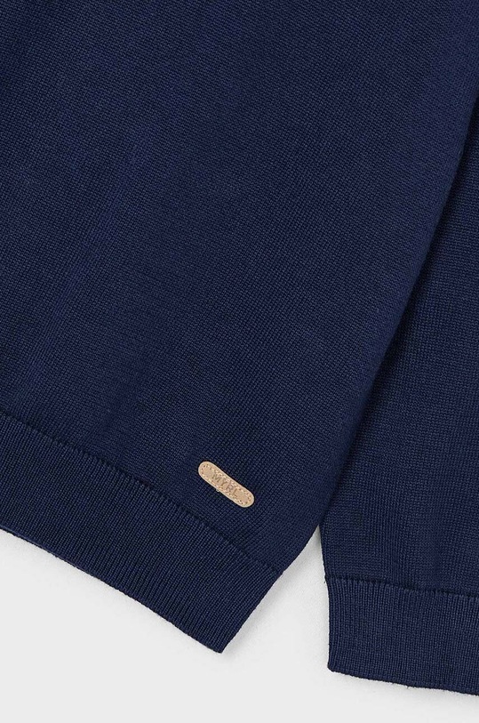 Dětský bavlněný svetr Mayoral 323.5E.Mini.9BYH námořnická modř AW24