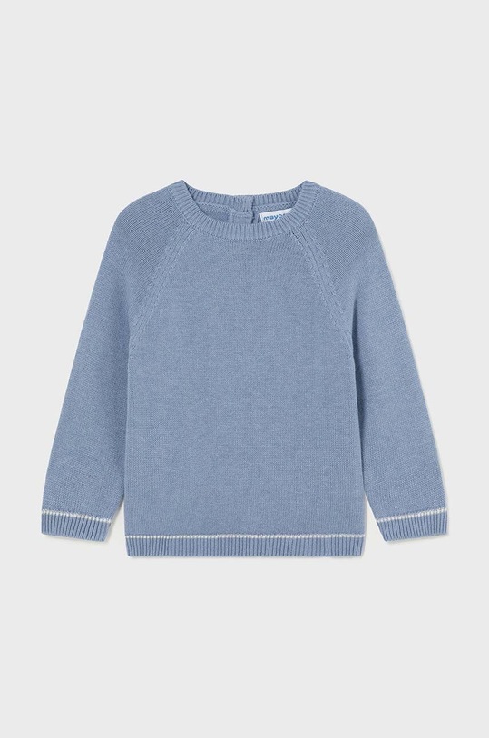 Mayoral sweter z domieszką wełny dziecięcy z domieszką wełny niebieski 351.3G.Baby.9BYH