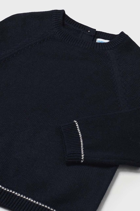 Mayoral sweter z domieszką wełny dziecięcy 351.3G.Baby.9BYH granatowy AW24