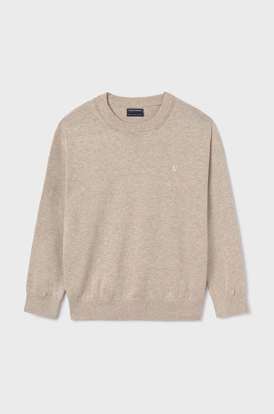 Mayoral sweter bawełniany dziecięcy pozostałe beżowy 354.7C.Junior.9BYH