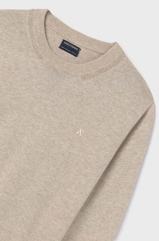 Mayoral sweter bawełniany dziecięcy 354.7C.Junior.9BYH beżowy AW24