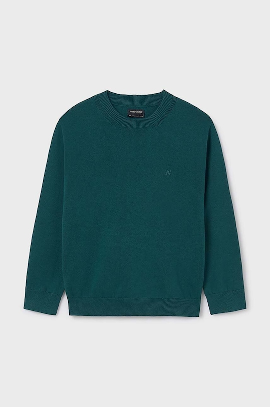 Dječji pamučni pulover Mayoral bez uzorka tirkizna 354.7C.Junior.9BYH