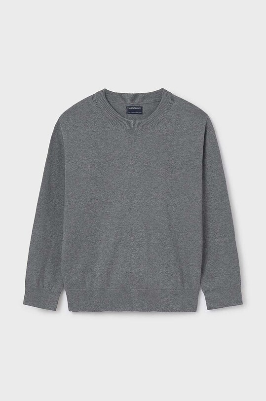 Mayoral sweter bawełniany dziecięcy pozostałe szary 354.7C.Junior.9BYH