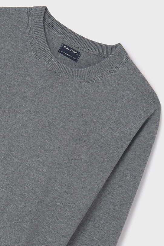 Mayoral sweter bawełniany dziecięcy 354.7C.Junior.9BYH szary AW24