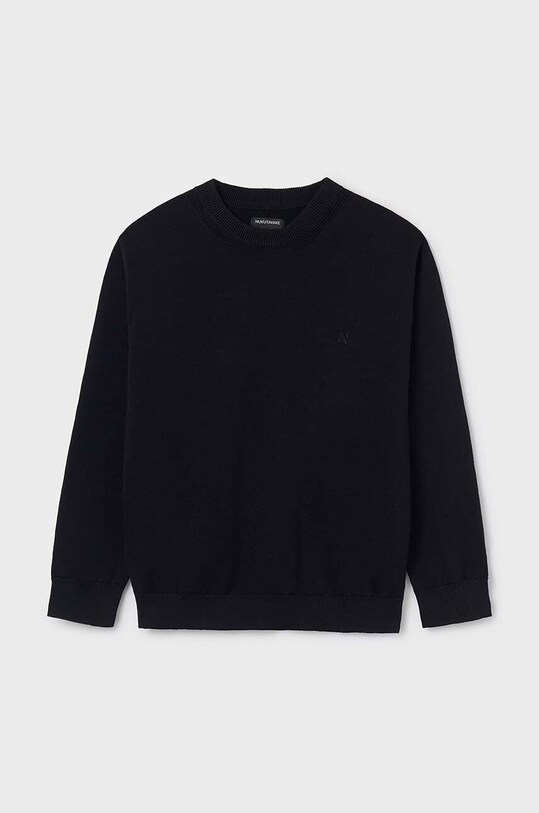 Mayoral pulover de bumbac pentru copii uni negru 354.7C.Junior.9BYH
