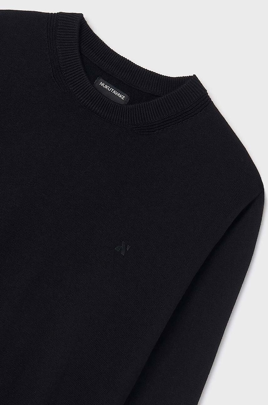 Mayoral sweter bawełniany dziecięcy 354.7C.Junior.9BYH czarny AW24