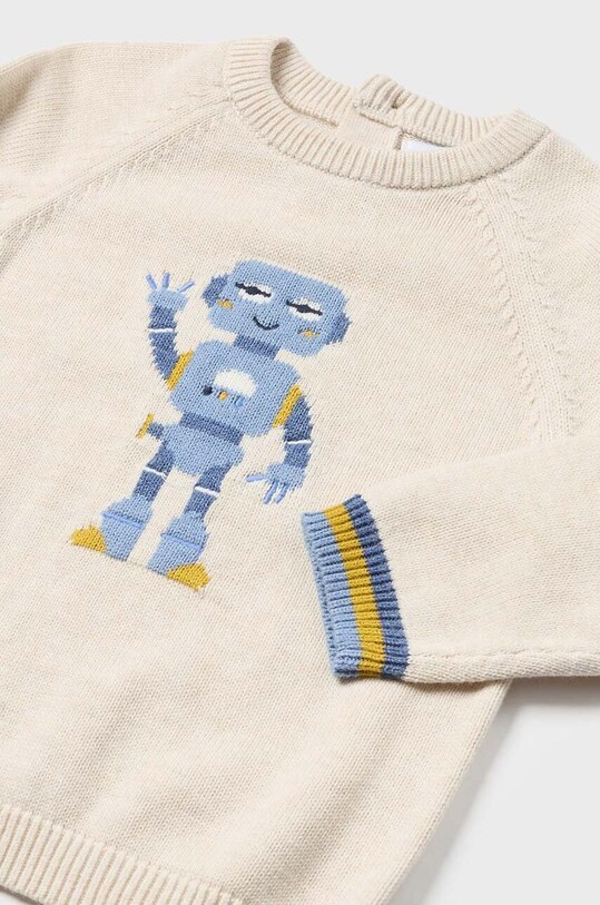 Мальчик Детский свитер с добавлением шерсти Mayoral 2310.3A.Baby.9BYH бежевый
