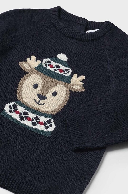 Mayoral sweter z domieszką wełny niemowlęcy 2310.3A.Baby.9BYH granatowy AW24
