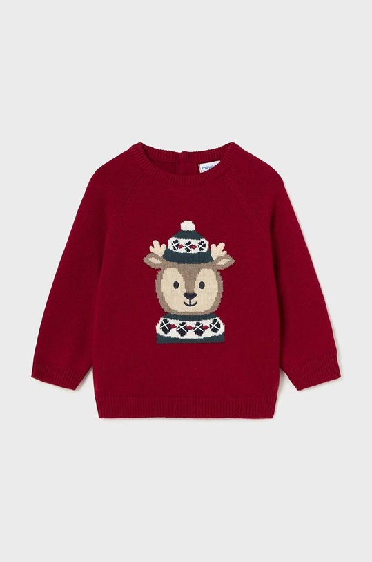 Дитячий светр з домішкою вовни Mayoral 2310.3A.Baby.9BYH бордо AW24