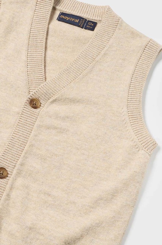 Dětská vesta s příměsí vlny Mayoral 2316.3A.Baby.9BYH béžová AW24
