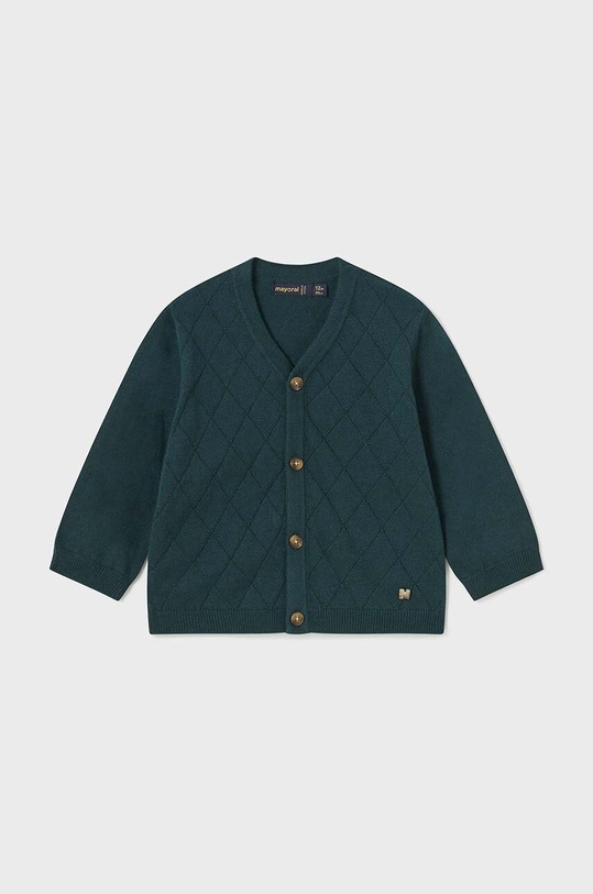 Дитячий кардиган з домішкою вовни Mayoral з додаванням вовни бірюзовий 2318.3A.Baby.9BYH