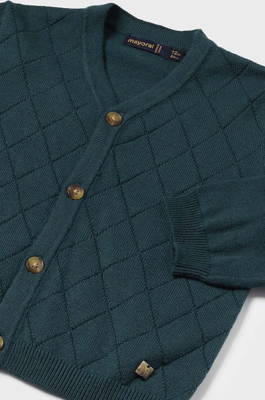 Дитячий кардиган з домішкою вовни Mayoral 2318.3A.Baby.9BYH бірюзовий AW24