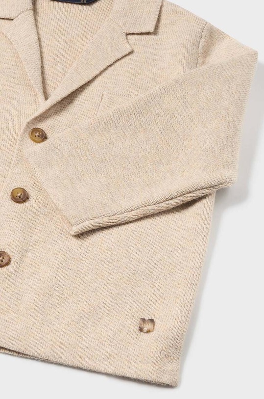 Mayoral kardigan z domieszką wełny dziecięcy 2464.3A.Baby.9BYH beżowy AW24