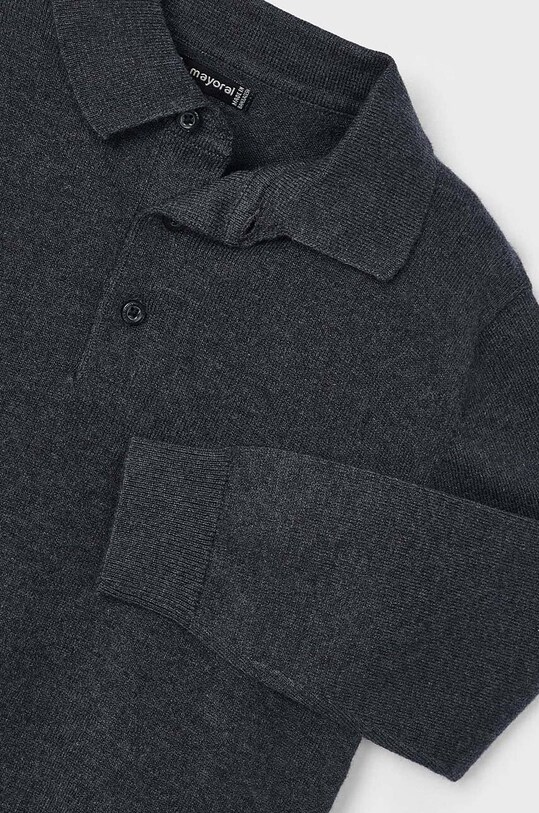 Детский свитер с примесью шерсти Mayoral 4102.5A.Mini.9BYH серый AW24