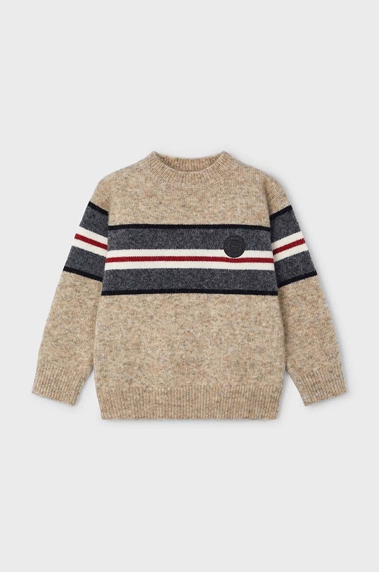 Mayoral sweter z domieszką wełny dziecięcy z domieszką wełny beżowy 4334.5A.Mini.9BYH