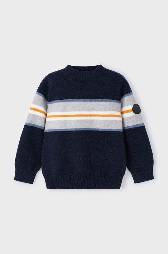 Mayoral sweter z domieszką wełny dziecięcy z domieszką wełny granatowy 4334.5A.Mini.9BYH