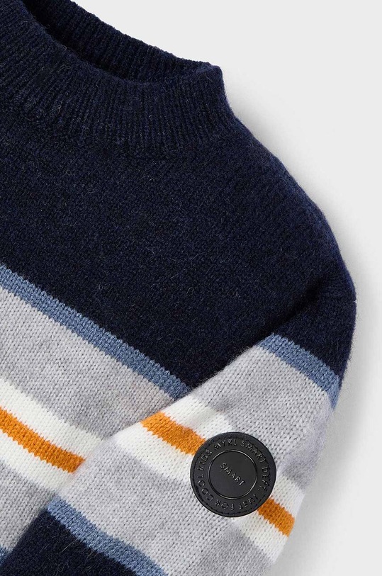 Mayoral sweter z domieszką wełny dziecięcy 4334.5A.Mini.9BYH granatowy AW24