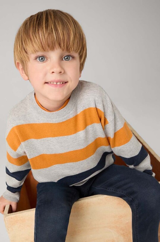 Mayoral pulover pentru copii din amestec de lana cu modele portocaliu 4338.5C.Mini.9BYH