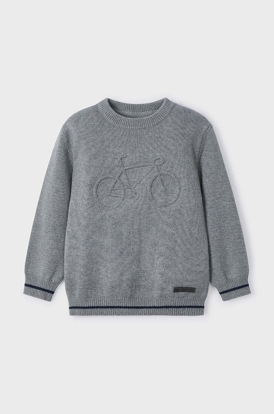 Mayoral sweter z domieszką wełny dziecięcy z domieszką wełny szary 4341.5D.Mini.9BYH