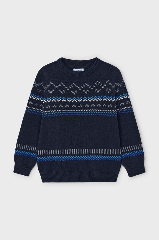 Mayoral pulover pentru copii din amestec de lana 4344.5B.Mini.9BYH albastru AW24