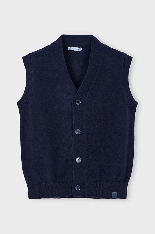 Detská vesta Mayoral s prímesou vlny tmavomodrá 4345.5A.Mini.9BYH