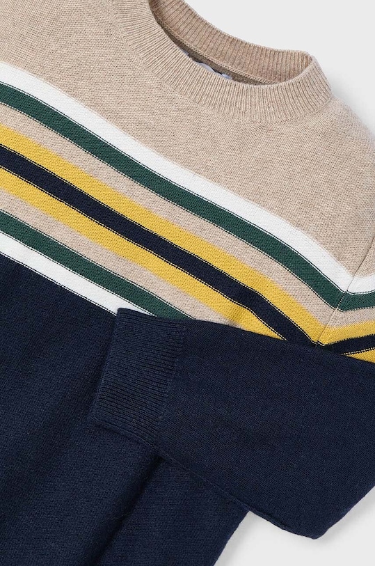 Mayoral sweter z domieszką wełny dziecięcy 4351.5F.Mini.9BYH granatowy AW24