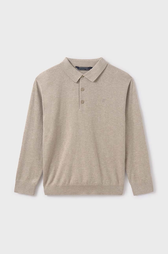 Mayoral sweter z domieszką wełny dziecięcy z domieszką wełny beżowy 7103.7C.Junior.9BYH