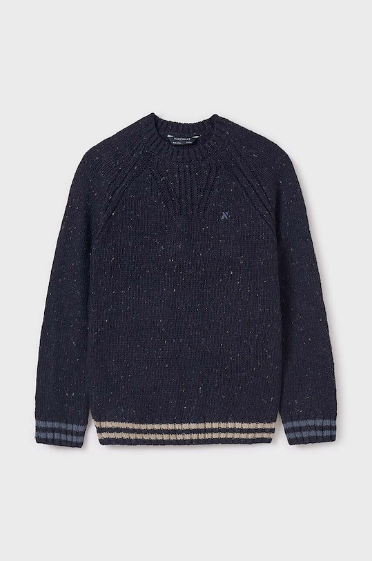 Mayoral sweter z domieszką wełny dziecięcy z domieszką wełny granatowy 7390.7A.Junior.9BYH