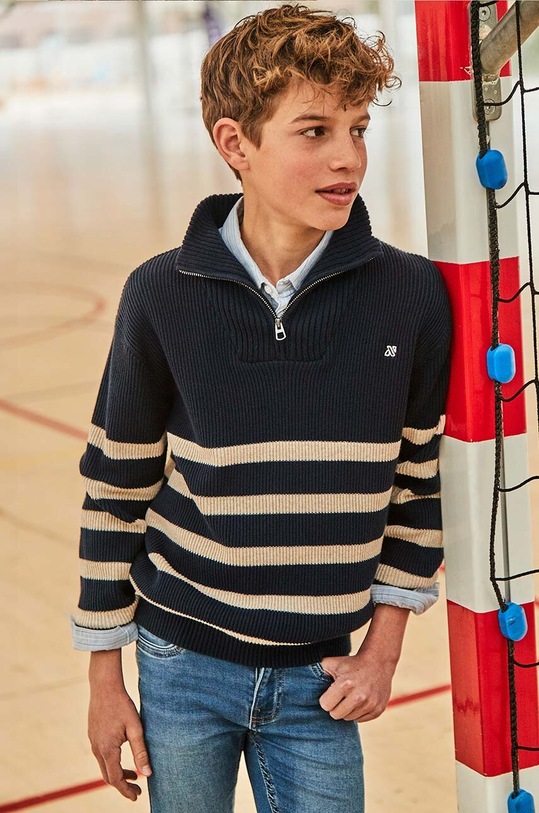 Mayoral sweter bawełniany dziecięcy pozostałe granatowy 7391.7A.Junior.9BYH