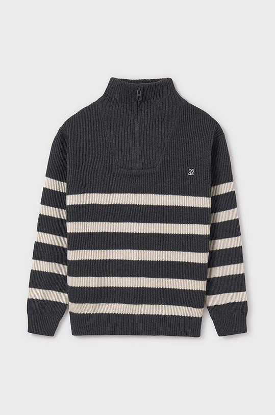 Mayoral sweter bawełniany dziecięcy pozostałe czarny 7391.7A.Junior.9BYH