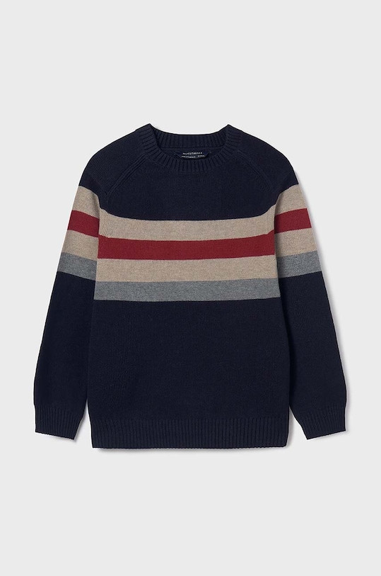 Mayoral pulover pentru copii din amestec de lana cu modele bleumarin 7393.7D.Junior.9BYH