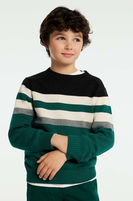Дитячий светр з домішкою вовни Mayoral зелений 7393.7D.Junior.9BYH