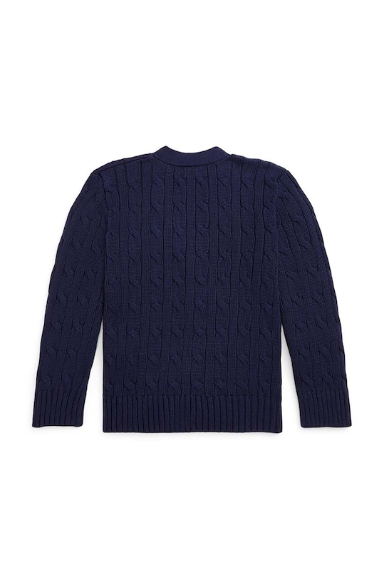 Polo Ralph Lauren cardigan din bumbac pentru copii 322925717006 bleumarin AW24