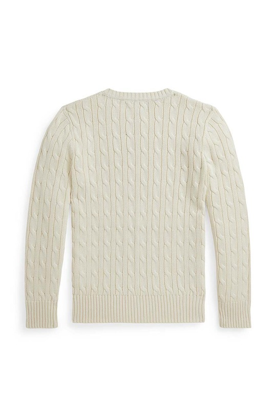 Polo Ralph Lauren pulover de bumbac pentru copii 323702674068 bej AW24