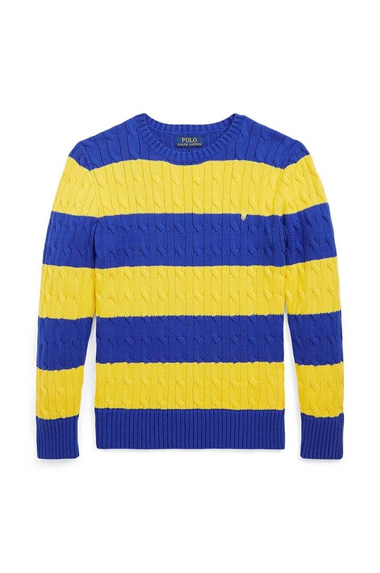 Polo Ralph Lauren maglione per bambini con misto lana 323861966008 giallo AW24