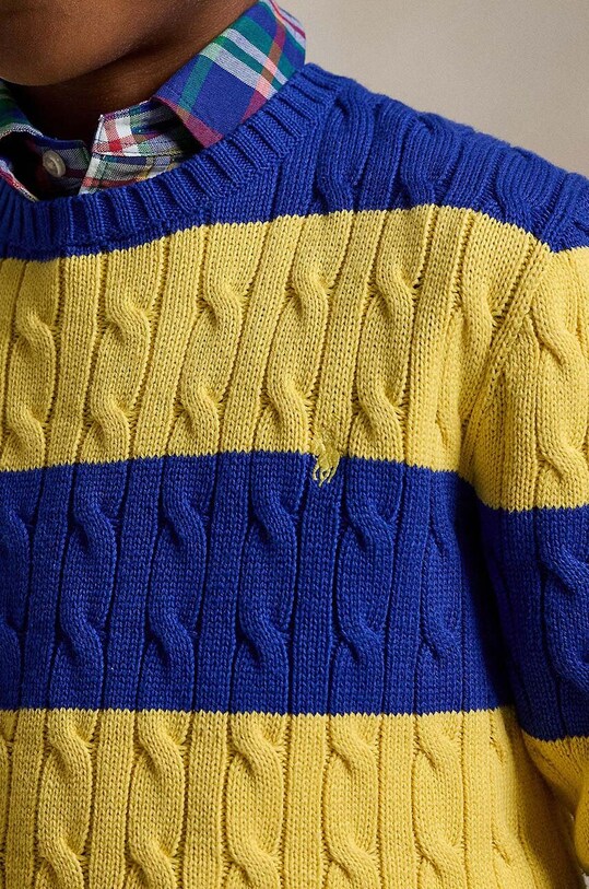 Polo Ralph Lauren maglione per bambini con misto lana giallo 323861966008