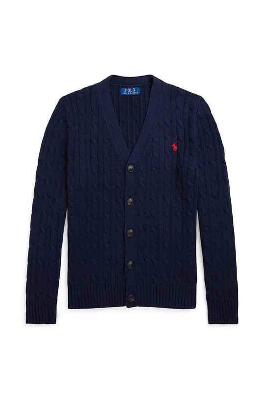 Dječji pamučni kardigan Polo Ralph Lauren ostalo mornarsko plava 323925717006
