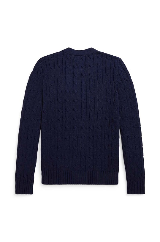 Dječji pamučni kardigan Polo Ralph Lauren 323925717006 mornarsko plava AW24