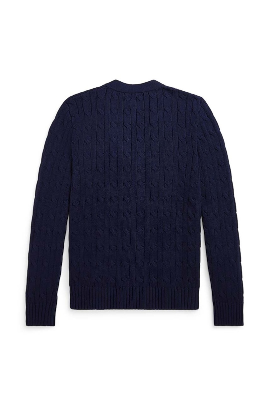 Polo Ralph Lauren cardigan din bumbac pentru copii 323925717006 bleumarin AW24