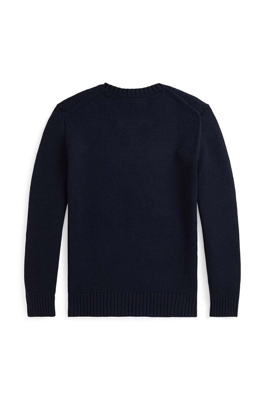 Băieți Polo Ralph Lauren pulover de bumbac pentru copii 323951154001 bleumarin