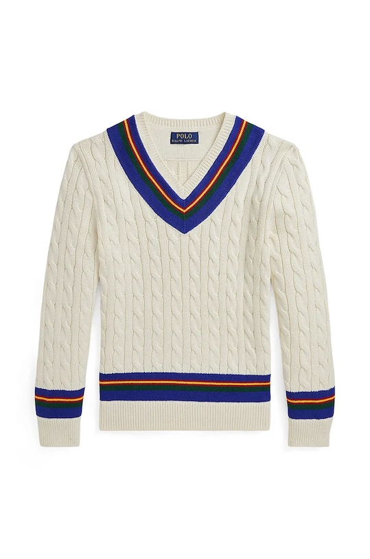 Polo Ralph Lauren sweter bawełniany dziecięcy 323951447001 beżowy AW24