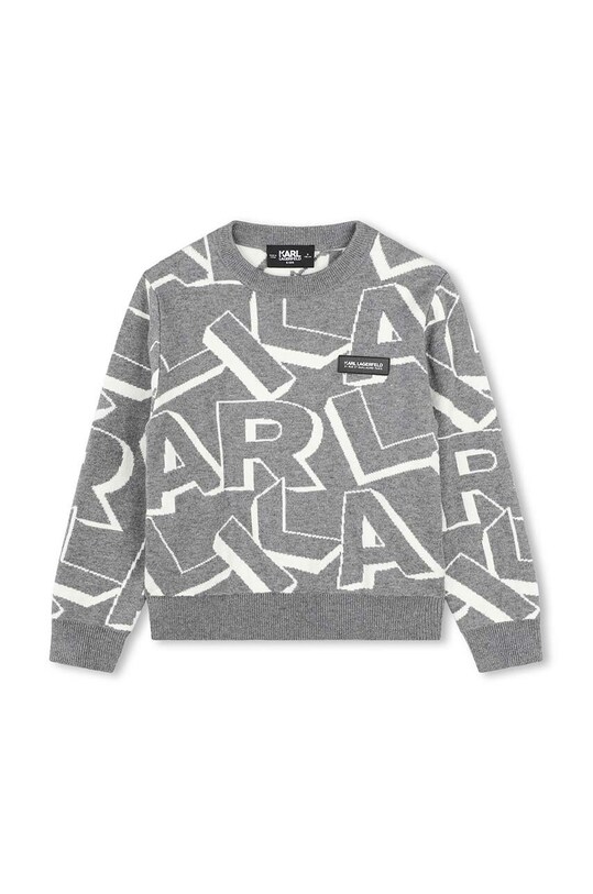 Karl Lagerfeld pulover pentru copii din amestec de lana Z30250.162.174 gri AW24